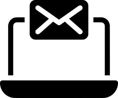 Şeffaf arkaplan ile PNG biçiminde bilgisayar logosu simgesi. Teknoloji markaları, bilişim hizmetleri, web geliştirme veya dijital ürünler için uygun minimalist siyah-beyaz tasarım. Çok yönlü markalaşma ve arayüz kullanımı için temiz ve modern sembol