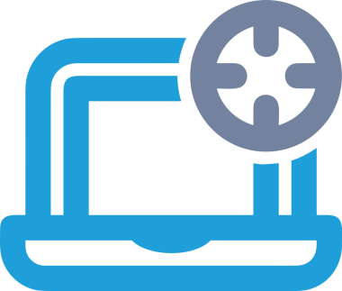 Şeffaf arkaplan ile PNG biçiminde bilgisayar logosu simgesi. Teknoloji markaları, bilişim hizmetleri, web geliştirme veya dijital ürünler için uygun minimalist siyah-beyaz tasarım. Çok yönlü markalaşma ve arayüz kullanımı için temiz ve modern sembol