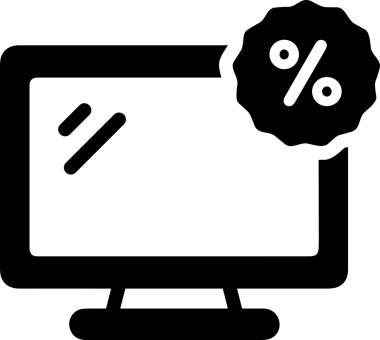 Şeffaf arkaplan ile PNG biçiminde bilgisayar logosu simgesi. Teknoloji markaları, bilişim hizmetleri, web geliştirme veya dijital ürünler için uygun minimalist siyah-beyaz tasarım. Çok yönlü markalaşma ve arayüz kullanımı için temiz ve modern sembol