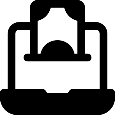 Şeffaf arkaplan ile PNG biçiminde bilgisayar logosu simgesi. Teknoloji markaları, bilişim hizmetleri, web geliştirme veya dijital ürünler için uygun minimalist siyah-beyaz tasarım. Çok yönlü markalaşma ve arayüz kullanımı için temiz ve modern sembol