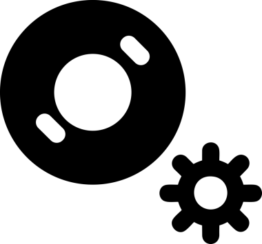 Şeffaf arkaplan ile PNG biçiminde bilgisayar logosu simgesi. Teknoloji markaları, bilişim hizmetleri, web geliştirme veya dijital ürünler için uygun minimalist siyah-beyaz tasarım. Çok yönlü markalaşma ve arayüz kullanımı için temiz ve modern sembol