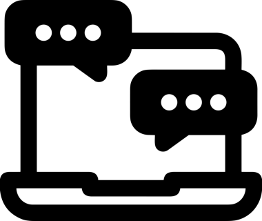 Şeffaf arkaplan ile PNG biçiminde bilgisayar logosu simgesi. Teknoloji markaları, bilişim hizmetleri, web geliştirme veya dijital ürünler için uygun minimalist siyah-beyaz tasarım. Çok yönlü markalaşma ve arayüz kullanımı için temiz ve modern sembol