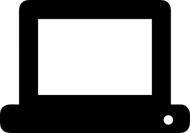 Şeffaf arkaplan ile PNG biçiminde bilgisayar logosu simgesi. Teknoloji markaları, bilişim hizmetleri, web geliştirme veya dijital ürünler için uygun minimalist siyah-beyaz tasarım. Çok yönlü markalaşma ve arayüz kullanımı için temiz ve modern sembol