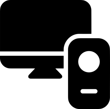 Şeffaf arkaplan ile PNG biçiminde bilgisayar logosu simgesi. Teknoloji markaları, bilişim hizmetleri, web geliştirme veya dijital ürünler için uygun minimalist siyah-beyaz tasarım. Çok yönlü markalaşma ve arayüz kullanımı için temiz ve modern sembol