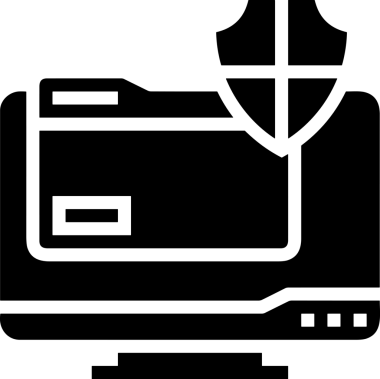Şeffaf arkaplan ile PNG biçiminde bilgisayar logosu simgesi. Teknoloji markaları, bilişim hizmetleri, web geliştirme veya dijital ürünler için uygun minimalist siyah-beyaz tasarım. Çok yönlü markalaşma ve arayüz kullanımı için temiz ve modern sembol