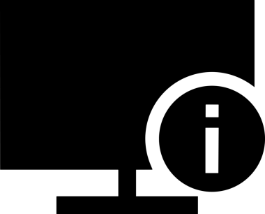 Şeffaf arkaplan ile PNG biçiminde bilgisayar logosu simgesi. Teknoloji markaları, bilişim hizmetleri, web geliştirme veya dijital ürünler için uygun minimalist siyah-beyaz tasarım. Çok yönlü markalaşma ve arayüz kullanımı için temiz ve modern sembol