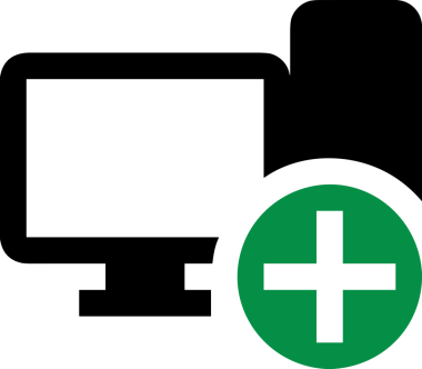 Şeffaf arkaplan ile PNG biçiminde bilgisayar logosu simgesi. Teknoloji markaları, bilişim hizmetleri, web geliştirme veya dijital ürünler için uygun minimalist siyah-beyaz tasarım. Çok yönlü markalaşma ve arayüz kullanımı için temiz ve modern sembol