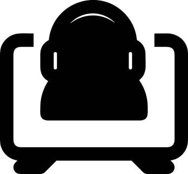 Şeffaf arkaplan ile PNG biçiminde bilgisayar logosu simgesi. Teknoloji markaları, bilişim hizmetleri, web geliştirme veya dijital ürünler için uygun minimalist siyah-beyaz tasarım. Çok yönlü markalaşma ve arayüz kullanımı için temiz ve modern sembol