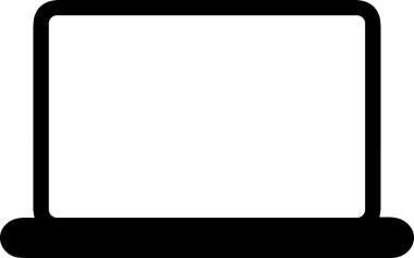 Şeffaf arkaplan ile PNG biçiminde bilgisayar logosu simgesi. Teknoloji markaları, bilişim hizmetleri, web geliştirme veya dijital ürünler için uygun minimalist siyah-beyaz tasarım. Çok yönlü markalaşma ve arayüz kullanımı için temiz ve modern sembol
