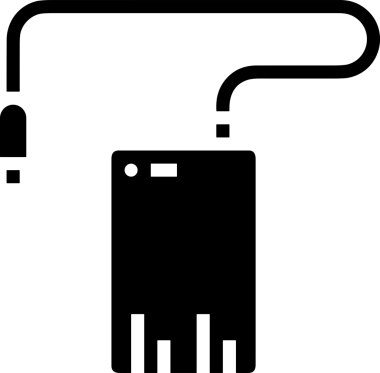 Şeffaf arkaplan ile PNG biçiminde bilgisayar logosu simgesi. Teknoloji markaları, bilişim hizmetleri, web geliştirme veya dijital ürünler için uygun minimalist siyah-beyaz tasarım. Çok yönlü markalaşma ve arayüz kullanımı için temiz ve modern sembol