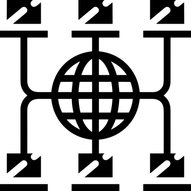 Şeffaf arkaplan ile PNG biçiminde bilgisayar logosu simgesi. Teknoloji markaları, bilişim hizmetleri, web geliştirme veya dijital ürünler için uygun minimalist siyah-beyaz tasarım. Çok yönlü markalaşma ve arayüz kullanımı için temiz ve modern sembol