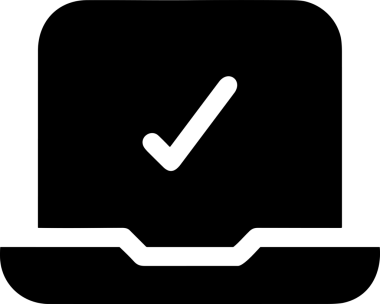 Şeffaf arkaplan ile PNG biçiminde bilgisayar logosu simgesi. Teknoloji markaları, bilişim hizmetleri, web geliştirme veya dijital ürünler için uygun minimalist siyah-beyaz tasarım. Çok yönlü markalaşma ve arayüz kullanımı için temiz ve modern sembol