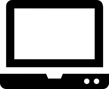 Şeffaf arkaplan ile PNG biçiminde bilgisayar logosu simgesi. Teknoloji markaları, bilişim hizmetleri, web geliştirme veya dijital ürünler için uygun minimalist siyah-beyaz tasarım. Çok yönlü markalaşma ve arayüz kullanımı için temiz ve modern sembol