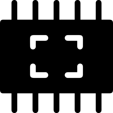 Şeffaf arkaplan ile PNG biçiminde bilgisayar logosu simgesi. Teknoloji markaları, bilişim hizmetleri, web geliştirme veya dijital ürünler için uygun minimalist siyah-beyaz tasarım. Çok yönlü markalaşma ve arayüz kullanımı için temiz ve modern sembol