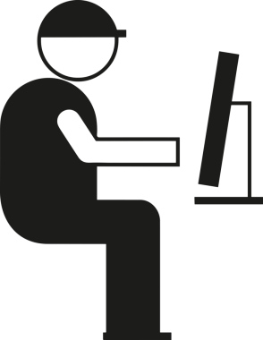 Şeffaf arkaplan ile PNG biçiminde bilgisayar logosu simgesi. Teknoloji markaları, bilişim hizmetleri, web geliştirme veya dijital ürünler için uygun minimalist siyah-beyaz tasarım. Çok yönlü markalaşma ve arayüz kullanımı için temiz ve modern sembol