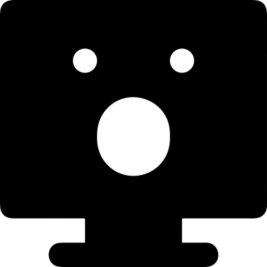 Şeffaf arkaplan ile PNG biçiminde bilgisayar logosu simgesi. Teknoloji markaları, bilişim hizmetleri, web geliştirme veya dijital ürünler için uygun minimalist siyah-beyaz tasarım. Çok yönlü markalaşma ve arayüz kullanımı için temiz ve modern sembol