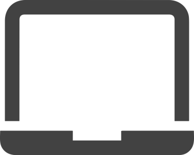 Şeffaf arkaplan ile PNG biçiminde bilgisayar logosu simgesi. Teknoloji markaları, bilişim hizmetleri, web geliştirme veya dijital ürünler için uygun minimalist siyah-beyaz tasarım. Çok yönlü markalaşma ve arayüz kullanımı için temiz ve modern sembol