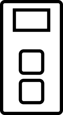 Şeffaf arkaplan ile PNG biçiminde bilgisayar logosu simgesi. Teknoloji markaları, bilişim hizmetleri, web geliştirme veya dijital ürünler için uygun minimalist siyah-beyaz tasarım. Çok yönlü markalaşma ve arayüz kullanımı için temiz ve modern sembol