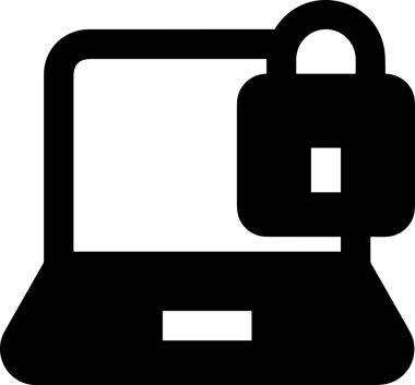 Şeffaf arkaplan ile PNG biçiminde bilgisayar logosu simgesi. Teknoloji markaları, bilişim hizmetleri, web geliştirme veya dijital ürünler için uygun minimalist siyah-beyaz tasarım. Çok yönlü markalaşma ve arayüz kullanımı için temiz ve modern sembol