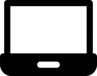 Şeffaf arkaplan ile PNG biçiminde bilgisayar logosu simgesi. Teknoloji markaları, bilişim hizmetleri, web geliştirme veya dijital ürünler için uygun minimalist siyah-beyaz tasarım. Çok yönlü markalaşma ve arayüz kullanımı için temiz ve modern sembol