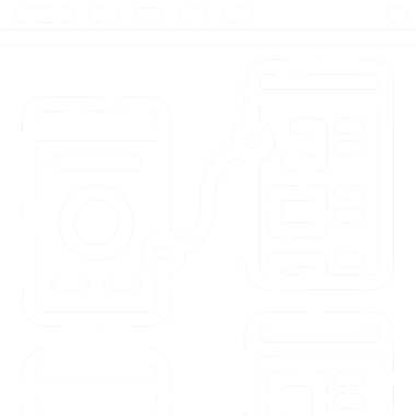 Şeffaf arkaplan ile PNG biçiminde bilgisayar logosu simgesi. Teknoloji markaları, bilişim hizmetleri, web geliştirme veya dijital ürünler için uygun minimalist siyah-beyaz tasarım. Çok yönlü markalaşma ve arayüz kullanımı için temiz ve modern sembol