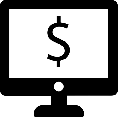 Şeffaf arkaplan ile PNG biçiminde bilgisayar logosu simgesi. Teknoloji markaları, bilişim hizmetleri, web geliştirme veya dijital ürünler için uygun minimalist siyah-beyaz tasarım. Çok yönlü markalaşma ve arayüz kullanımı için temiz ve modern sembol