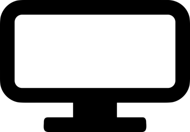 Şeffaf arkaplan ile PNG biçiminde bilgisayar logosu simgesi. Teknoloji markaları, bilişim hizmetleri, web geliştirme veya dijital ürünler için uygun minimalist siyah-beyaz tasarım. Çok yönlü markalaşma ve arayüz kullanımı için temiz ve modern sembol