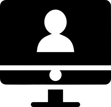 Şeffaf arkaplan ile PNG biçiminde bilgisayar logosu simgesi. Teknoloji markaları, bilişim hizmetleri, web geliştirme veya dijital ürünler için uygun minimalist siyah-beyaz tasarım. Çok yönlü markalaşma ve arayüz kullanımı için temiz ve modern sembol