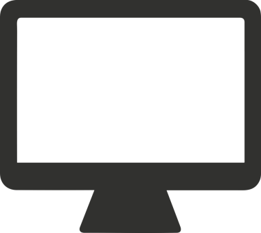 Şeffaf arkaplan ile PNG biçiminde bilgisayar logosu simgesi. Teknoloji markaları, bilişim hizmetleri, web geliştirme veya dijital ürünler için uygun minimalist siyah-beyaz tasarım. Çok yönlü markalaşma ve arayüz kullanımı için temiz ve modern sembol