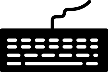 Şeffaf arkaplan ile PNG biçiminde bilgisayar logosu simgesi. Teknoloji markaları, bilişim hizmetleri, web geliştirme veya dijital ürünler için uygun minimalist siyah-beyaz tasarım. Çok yönlü markalaşma ve arayüz kullanımı için temiz ve modern sembol