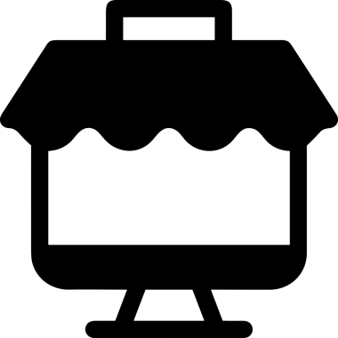 Şeffaf arkaplan ile PNG biçiminde bilgisayar logosu simgesi. Teknoloji markaları, bilişim hizmetleri, web geliştirme veya dijital ürünler için uygun minimalist siyah-beyaz tasarım. Çok yönlü markalaşma ve arayüz kullanımı için temiz ve modern sembol