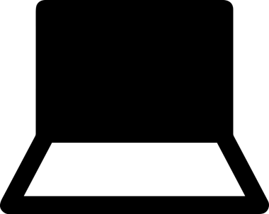 Şeffaf arkaplan ile PNG biçiminde bilgisayar logosu simgesi. Teknoloji markaları, bilişim hizmetleri, web geliştirme veya dijital ürünler için uygun minimalist siyah-beyaz tasarım. Çok yönlü markalaşma ve arayüz kullanımı için temiz ve modern sembol