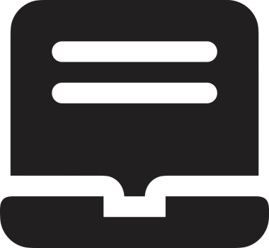 Şeffaf arkaplan ile PNG biçiminde bilgisayar logosu simgesi. Teknoloji markaları, bilişim hizmetleri, web geliştirme veya dijital ürünler için uygun minimalist siyah-beyaz tasarım. Çok yönlü markalaşma ve arayüz kullanımı için temiz ve modern sembol