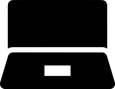 Şeffaf arkaplan ile PNG biçiminde bilgisayar logosu simgesi. Teknoloji markaları, bilişim hizmetleri, web geliştirme veya dijital ürünler için uygun minimalist siyah-beyaz tasarım. Çok yönlü markalaşma ve arayüz kullanımı için temiz ve modern sembol