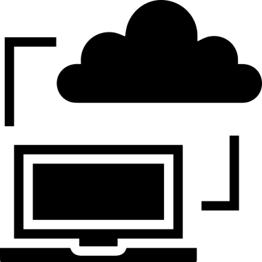 Şeffaf arkaplan ile PNG biçiminde bilgisayar logosu simgesi. Teknoloji markaları, bilişim hizmetleri, web geliştirme veya dijital ürünler için uygun minimalist siyah-beyaz tasarım. Çok yönlü markalaşma ve arayüz kullanımı için temiz ve modern sembol