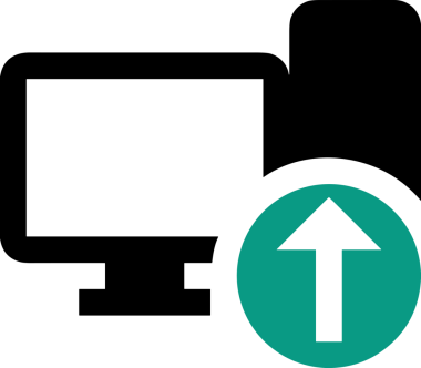 Şeffaf arkaplan ile PNG biçiminde bilgisayar logosu simgesi. Teknoloji markaları, bilişim hizmetleri, web geliştirme veya dijital ürünler için uygun minimalist siyah-beyaz tasarım. Çok yönlü markalaşma ve arayüz kullanımı için temiz ve modern sembol