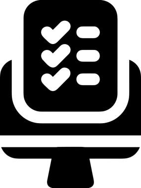 Şeffaf arkaplan ile PNG biçiminde bilgisayar logosu simgesi. Teknoloji markaları, bilişim hizmetleri, web geliştirme veya dijital ürünler için uygun minimalist siyah-beyaz tasarım. Çok yönlü markalaşma ve arayüz kullanımı için temiz ve modern sembol