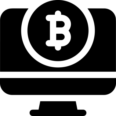 Şeffaf arkaplan ile PNG biçiminde bilgisayar logosu simgesi. Teknoloji markaları, bilişim hizmetleri, web geliştirme veya dijital ürünler için uygun minimalist siyah-beyaz tasarım. Çok yönlü markalaşma ve arayüz kullanımı için temiz ve modern sembol