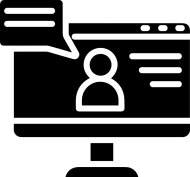 Şeffaf arkaplan ile PNG biçiminde bilgisayar logosu simgesi. Teknoloji markaları, bilişim hizmetleri, web geliştirme veya dijital ürünler için uygun minimalist siyah-beyaz tasarım. Çok yönlü markalaşma ve arayüz kullanımı için temiz ve modern sembol