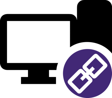 Şeffaf arkaplan ile PNG biçiminde bilgisayar logosu simgesi. Teknoloji markaları, bilişim hizmetleri, web geliştirme veya dijital ürünler için uygun minimalist siyah-beyaz tasarım. Çok yönlü markalaşma ve arayüz kullanımı için temiz ve modern sembol