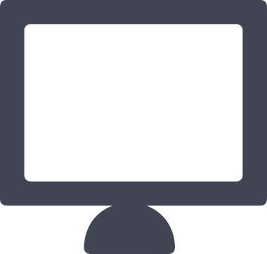 Şeffaf arkaplan ile PNG biçiminde bilgisayar logosu simgesi. Teknoloji markaları, bilişim hizmetleri, web geliştirme veya dijital ürünler için uygun minimalist siyah-beyaz tasarım. Çok yönlü markalaşma ve arayüz kullanımı için temiz ve modern sembol