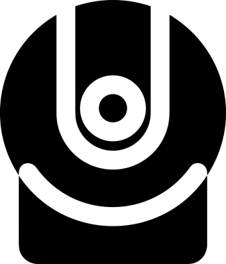 Şeffaf arkaplan ile PNG biçiminde bilgisayar logosu simgesi. Teknoloji markaları, bilişim hizmetleri, web geliştirme veya dijital ürünler için uygun minimalist siyah-beyaz tasarım. Çok yönlü markalaşma ve arayüz kullanımı için temiz ve modern sembol