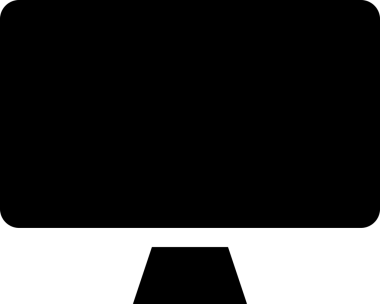 Şeffaf arkaplan ile PNG biçiminde bilgisayar logosu simgesi. Teknoloji markaları, bilişim hizmetleri, web geliştirme veya dijital ürünler için uygun minimalist siyah-beyaz tasarım. Çok yönlü markalaşma ve arayüz kullanımı için temiz ve modern sembol