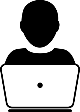 Şeffaf arkaplan ile PNG biçiminde bilgisayar logosu simgesi. Teknoloji markaları, bilişim hizmetleri, web geliştirme veya dijital ürünler için uygun minimalist siyah-beyaz tasarım. Çok yönlü markalaşma ve arayüz kullanımı için temiz ve modern sembol