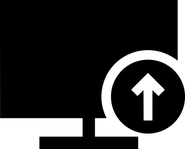 Şeffaf arkaplan ile PNG biçiminde bilgisayar logosu simgesi. Teknoloji markaları, bilişim hizmetleri, web geliştirme veya dijital ürünler için uygun minimalist siyah-beyaz tasarım. Çok yönlü markalaşma ve arayüz kullanımı için temiz ve modern sembol