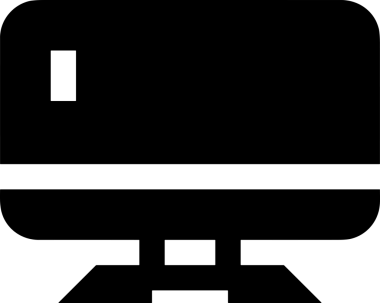 Şeffaf arkaplan ile PNG biçiminde bilgisayar logosu simgesi. Teknoloji markaları, bilişim hizmetleri, web geliştirme veya dijital ürünler için uygun minimalist siyah-beyaz tasarım. Çok yönlü markalaşma ve arayüz kullanımı için temiz ve modern sembol