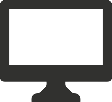 Şeffaf arkaplan ile PNG biçiminde bilgisayar logosu simgesi. Teknoloji markaları, bilişim hizmetleri, web geliştirme veya dijital ürünler için uygun minimalist siyah-beyaz tasarım. Çok yönlü markalaşma ve arayüz kullanımı için temiz ve modern sembol