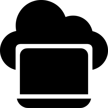 Şeffaf arkaplan ile PNG biçiminde bilgisayar logosu simgesi. Teknoloji markaları, bilişim hizmetleri, web geliştirme veya dijital ürünler için uygun minimalist siyah-beyaz tasarım. Çok yönlü markalaşma ve arayüz kullanımı için temiz ve modern sembol