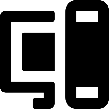 Şeffaf arkaplan ile PNG biçiminde bilgisayar logosu simgesi. Teknoloji markaları, bilişim hizmetleri, web geliştirme veya dijital ürünler için uygun minimalist siyah-beyaz tasarım. Çok yönlü markalaşma ve arayüz kullanımı için temiz ve modern sembol
