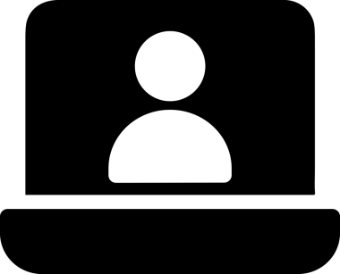 Şeffaf arkaplan ile PNG biçiminde bilgisayar logosu simgesi. Teknoloji markaları, bilişim hizmetleri, web geliştirme veya dijital ürünler için uygun minimalist siyah-beyaz tasarım. Çok yönlü markalaşma ve arayüz kullanımı için temiz ve modern sembol
